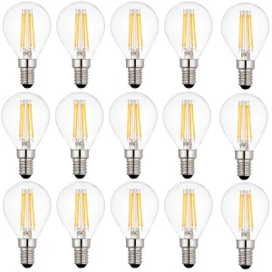 15 x E14 LED Filament Lamp/Bulb Dimmable 4W (40W Equivalent)