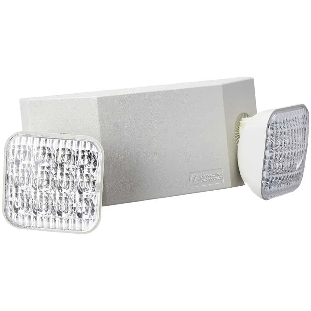 2 Adjustable Head LED Emergency Light with Battery Backup, Ivory white