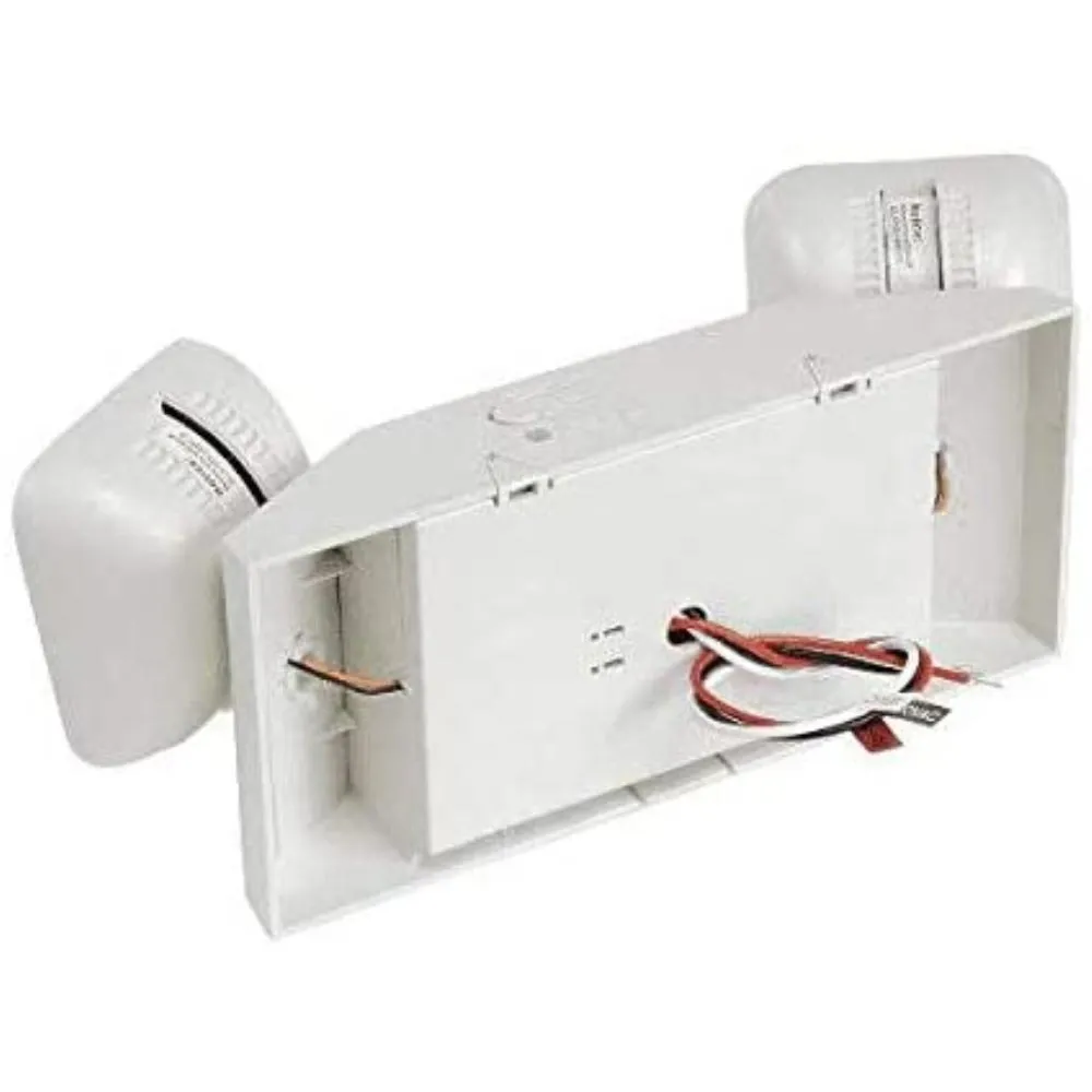2 Adjustable Head LED Emergency Light with Battery Backup, Ivory white