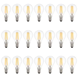 21 x E14 LED Filament Lamp/Bulb Dimmable 4W (40W Equivalent)