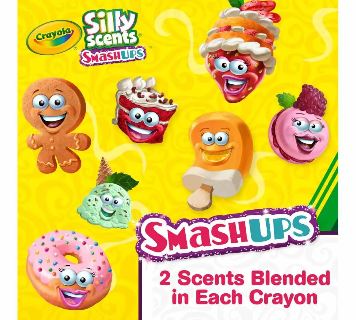 24 Ct Silly Scents Mini Twistables Scented Smashups Crayons