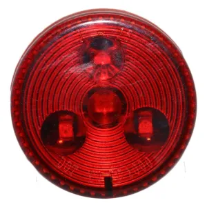 2.5 Inch Round Red Clearance Side Marker Light 4 LED | HDV1001R