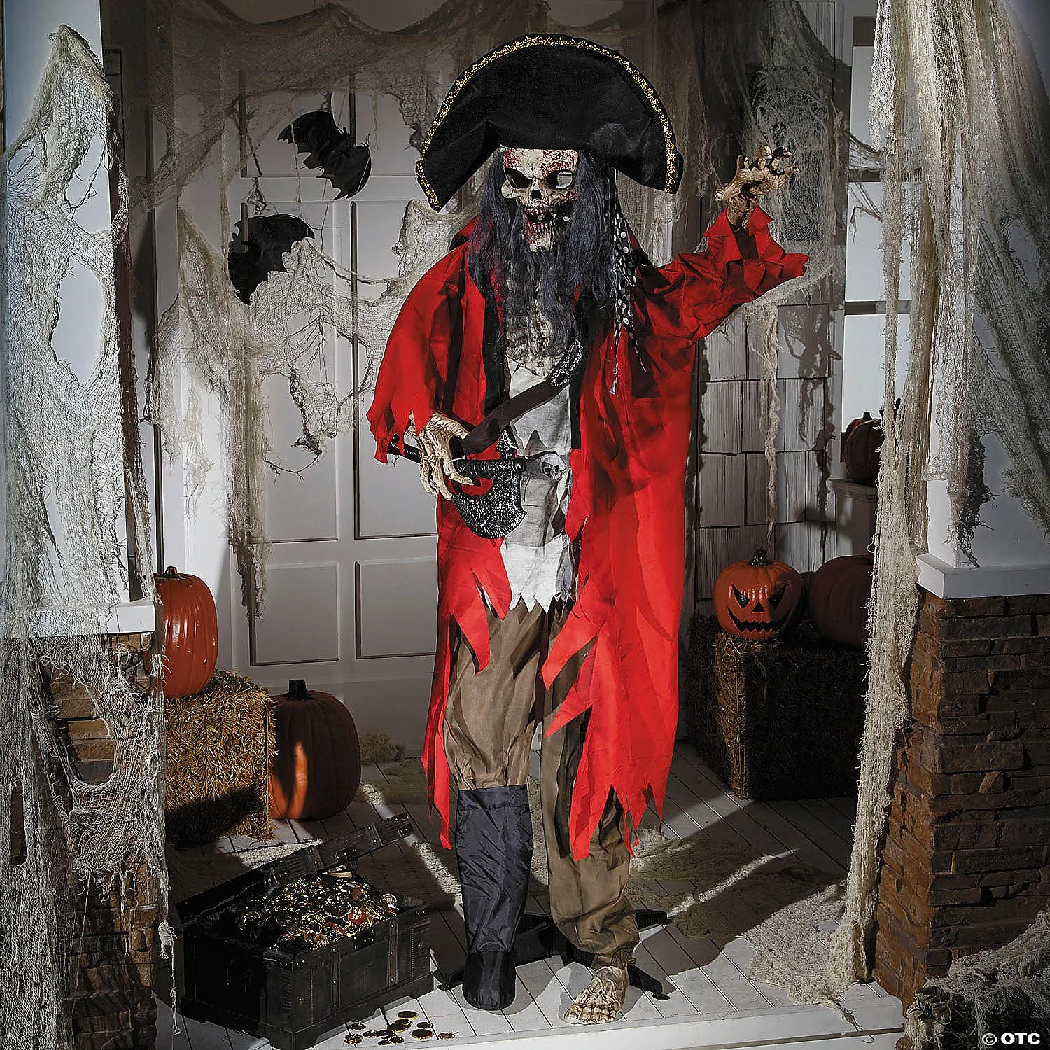 6 Ft. Pirate Skeleton Animated Prop