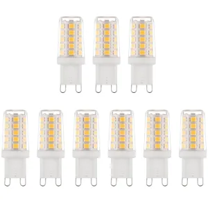 9 x G9 LED Non-Dimmable Light Bulb 2.3W Warm White