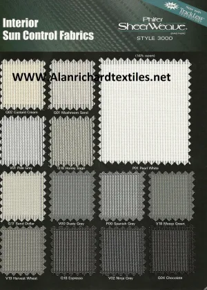 96"-107"(Width) 3000 Series Phifer SheerWeave® Solar Shade