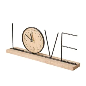 ATORSE® Tabletop Clock Creative Desktop Decoration for Home Decor Office Living Room LOVE