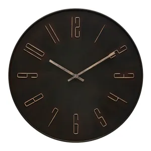 BARCELONA Charcoal 60cm Silent Wall Clock