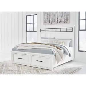 Benchcraft Ashbryn King Panel Bed with Storage B844-58/B844-56S/B844-97