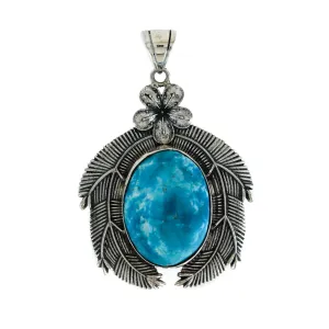 Blue Ridge Turquoise "Kamayan" Pendant