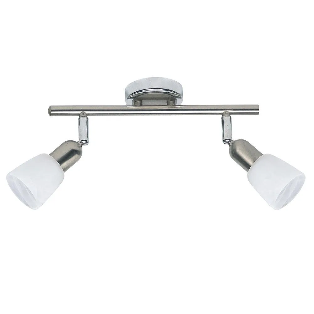 Brilliant 2 Light 80W Sofia Spotlight - Chrome & White | 55313/77