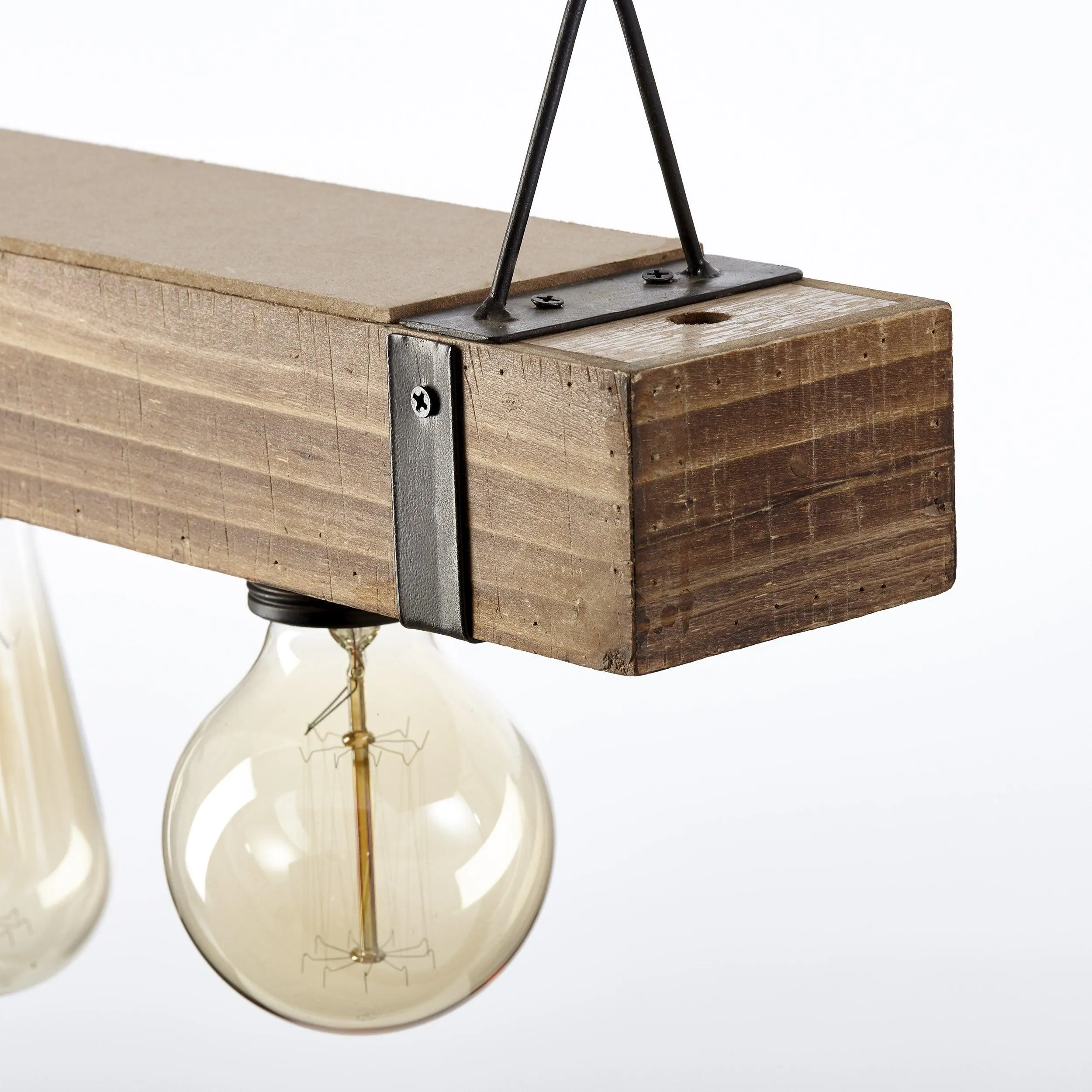 Brilliant 5 Light 150W Woodhill Pendant Light - Antique & Black | 93725/76