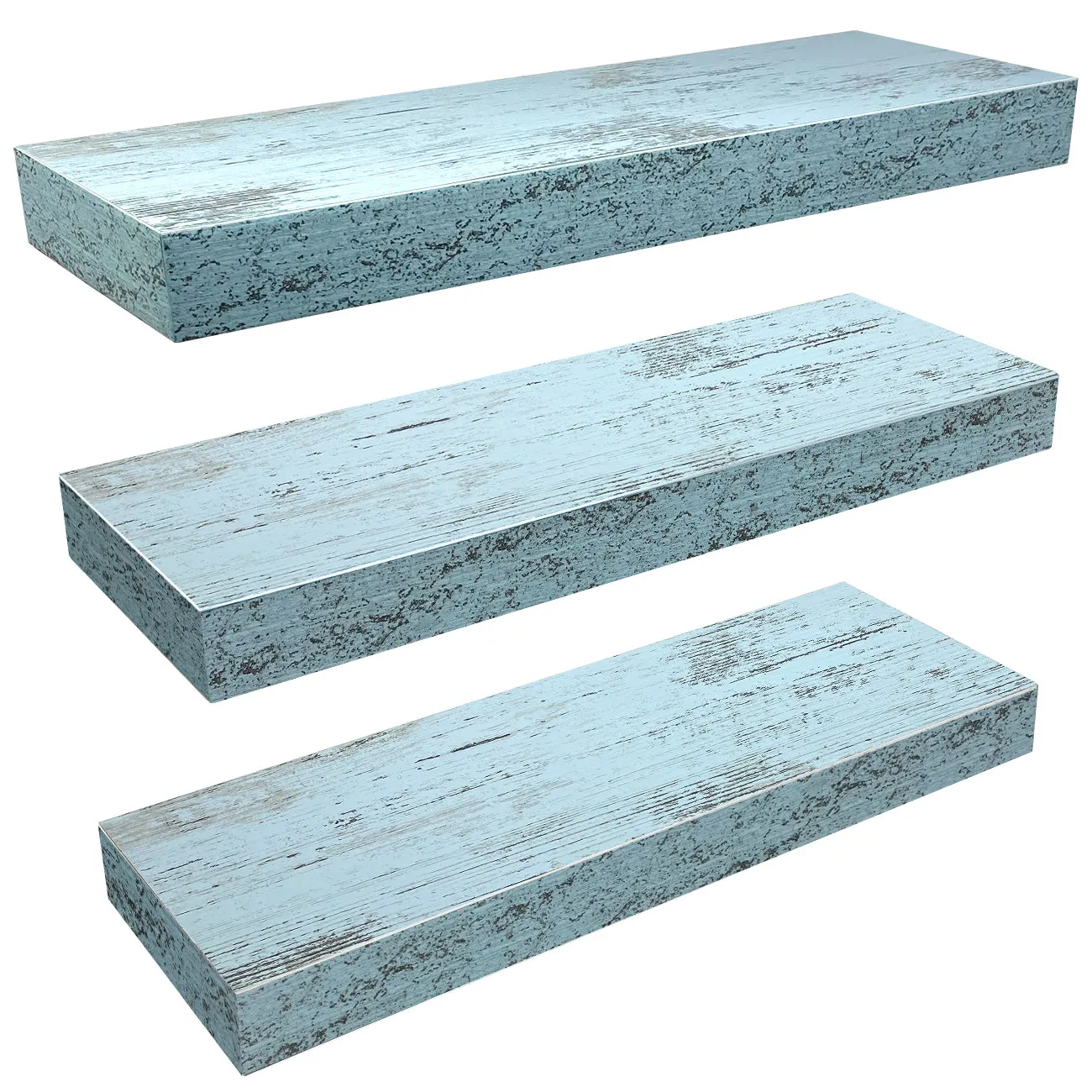 Coastal Rectangle Floating Shelves (3 Pack)