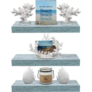 Coastal Rectangle Floating Shelves (3 Pack)