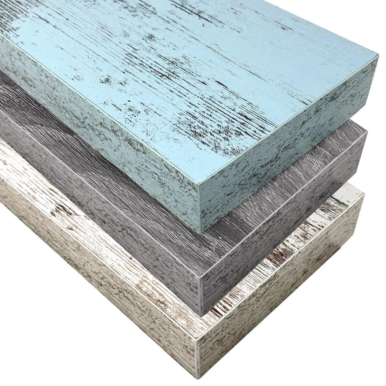 Coastal Rectangle Floating Shelves (3 Pack)