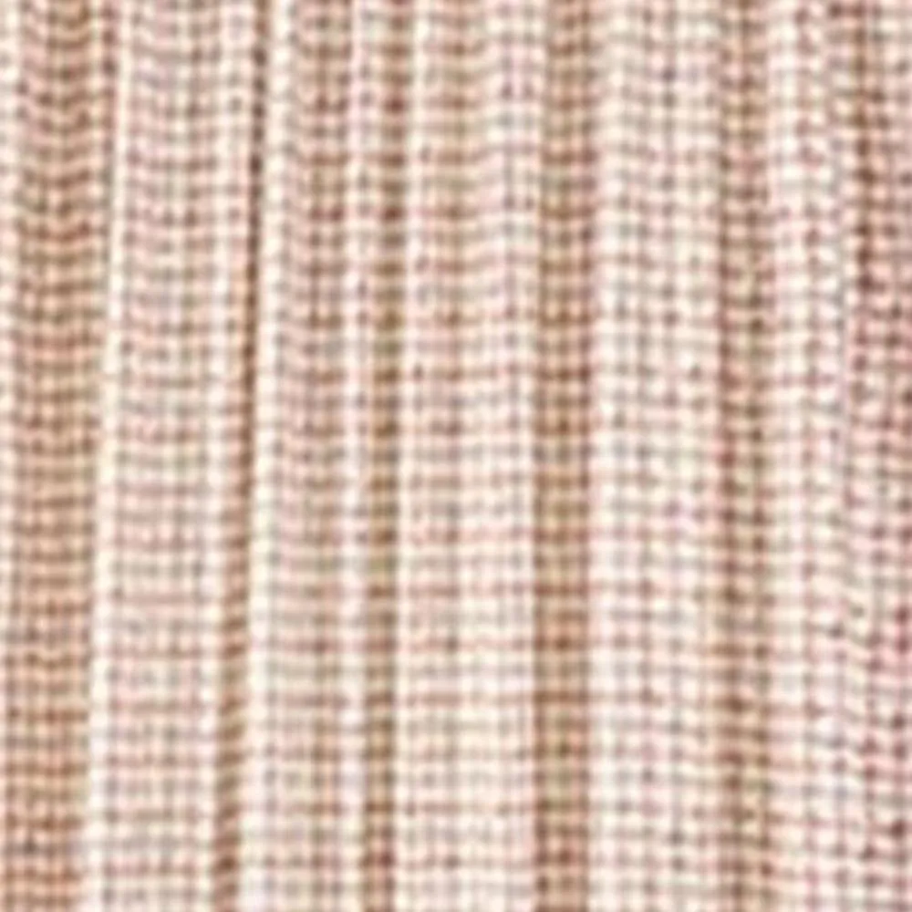 Ellis Curtain Davins 100 Percent High Quality 2-Piece Window Rod Pocket Panel Pair With 2 Tie Backs - 90x84" Clay