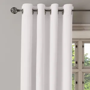 Encasa Homes Long Door Curtain Plain Colour - White - 1 Panel of (9 ft Long), Light Weight Pure Cotton Canvas, Light-Filtering Non-Blackout, for Living Room, Bedroom (Set of 1)