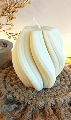 Eveis | Candles Pillar Pure Handmade Pear Designer candle Candle || (Set of 2)