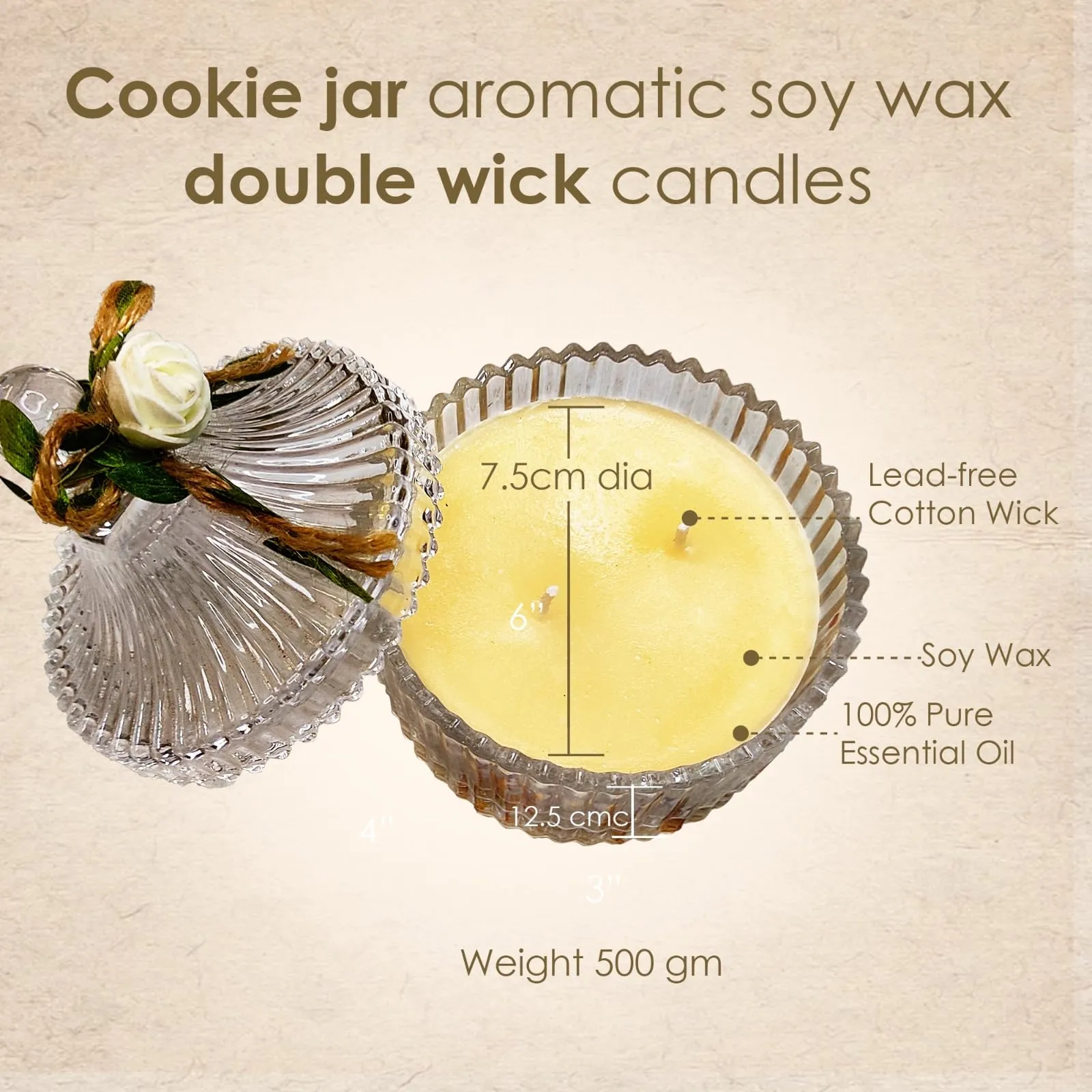 Eveis | S_olimo Wax Tealight Candles, 3-Hour Burn Time, Smokeless, No Residue