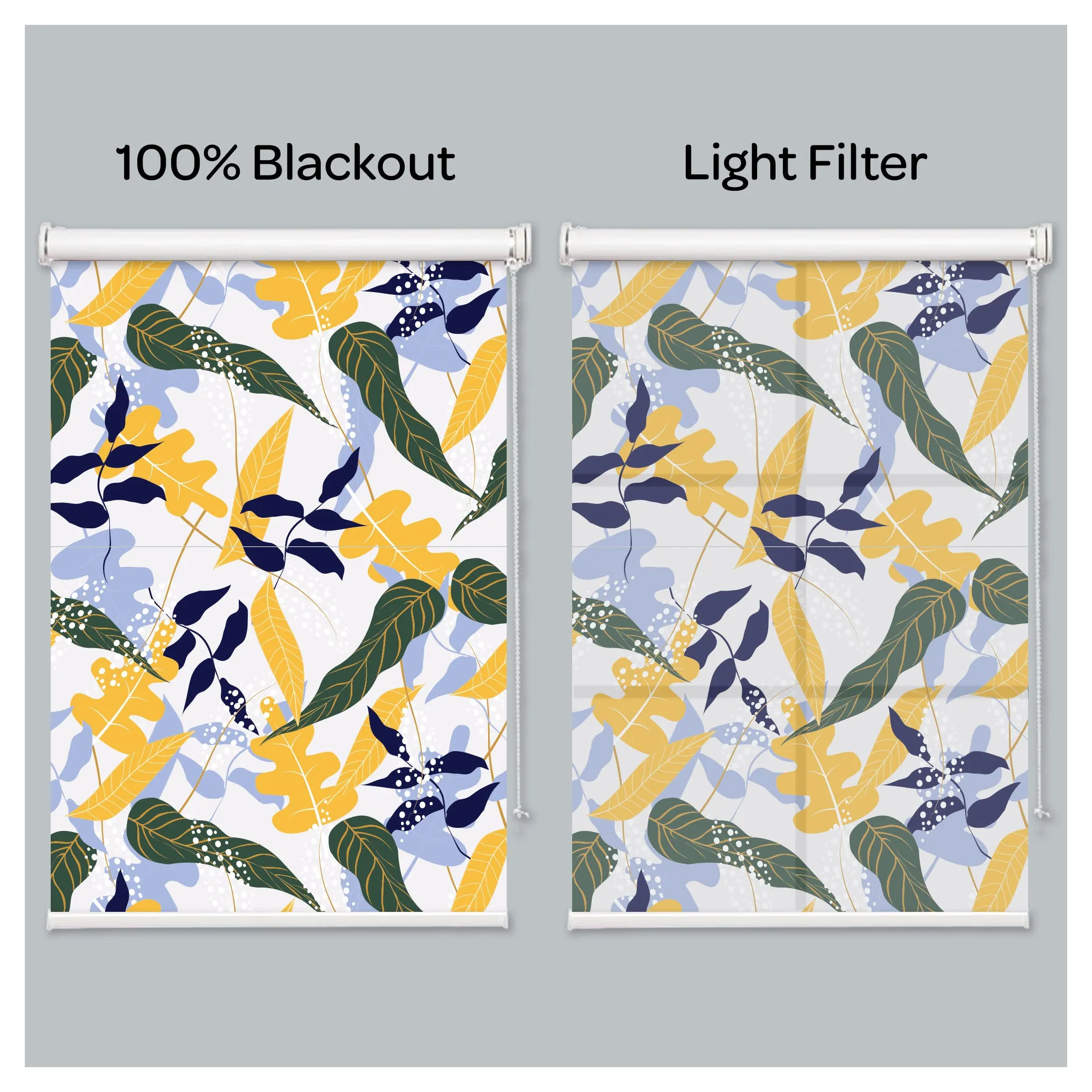 Flora Flower Botanical Plant Plant Print Window Roller Shade