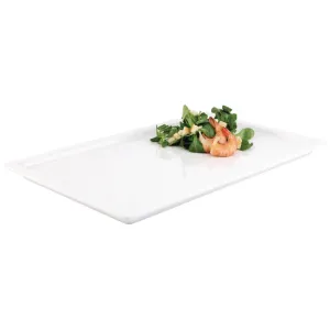 GD100 APS Apart Melamine Rectangular Buffet Tray White GN 1/1