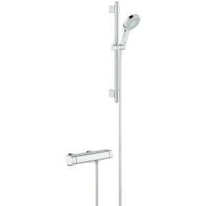Grohe Chrome Grohtherm 2000 Thermostatic shower mixer 1/2" with shower set