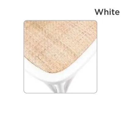 Hampton Vivid White Cross Back Dining Chair