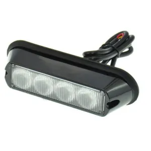 Hazard Warning LED Light Head 4x LED AMBER 12/24v