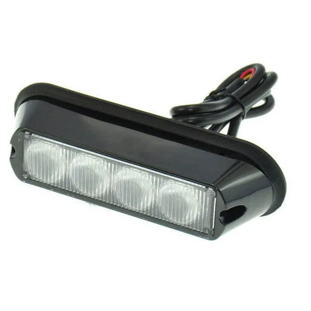 Hazard Warning LED Light Head 4x LED AMBER 12/24v