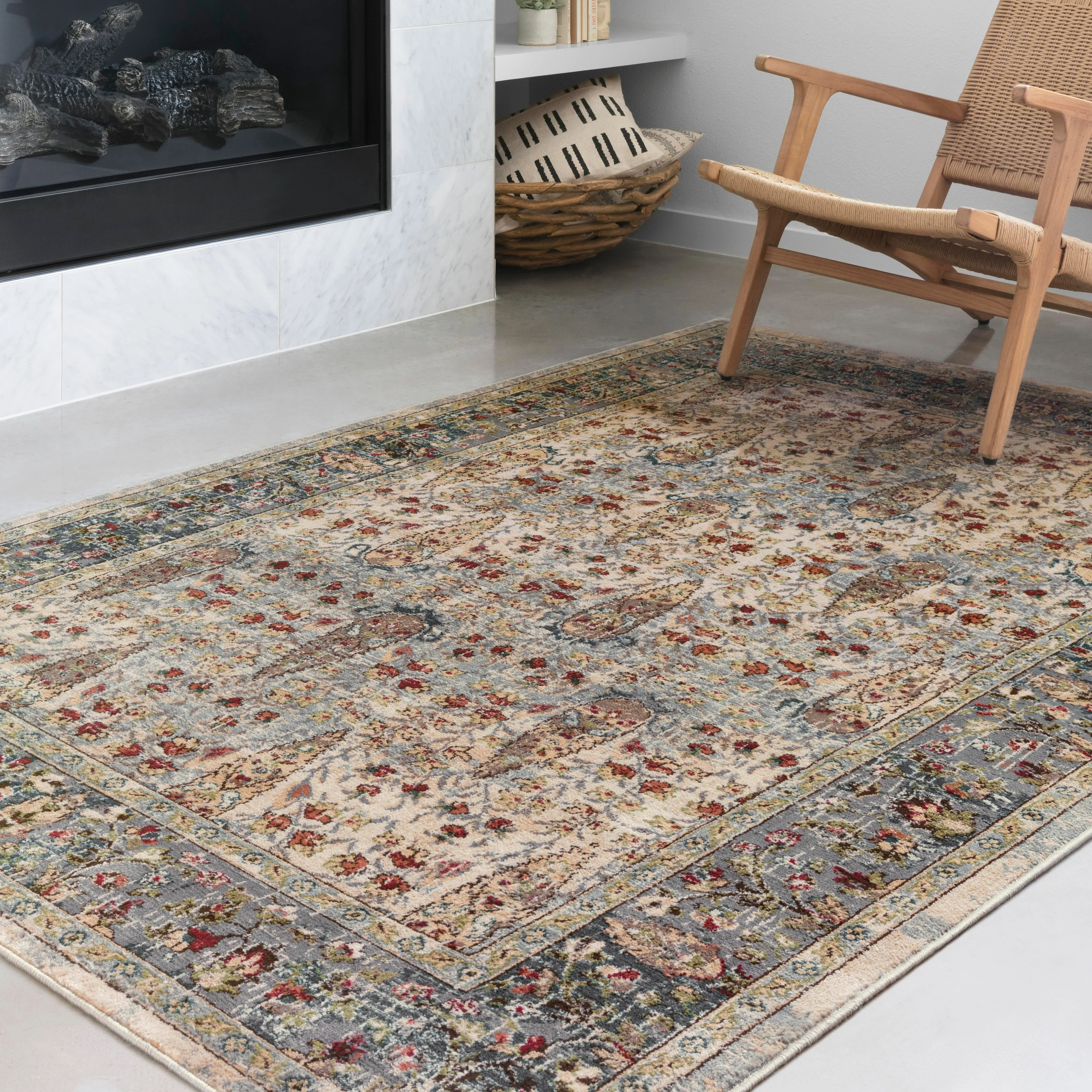Isadora Rug in Sand & Steel