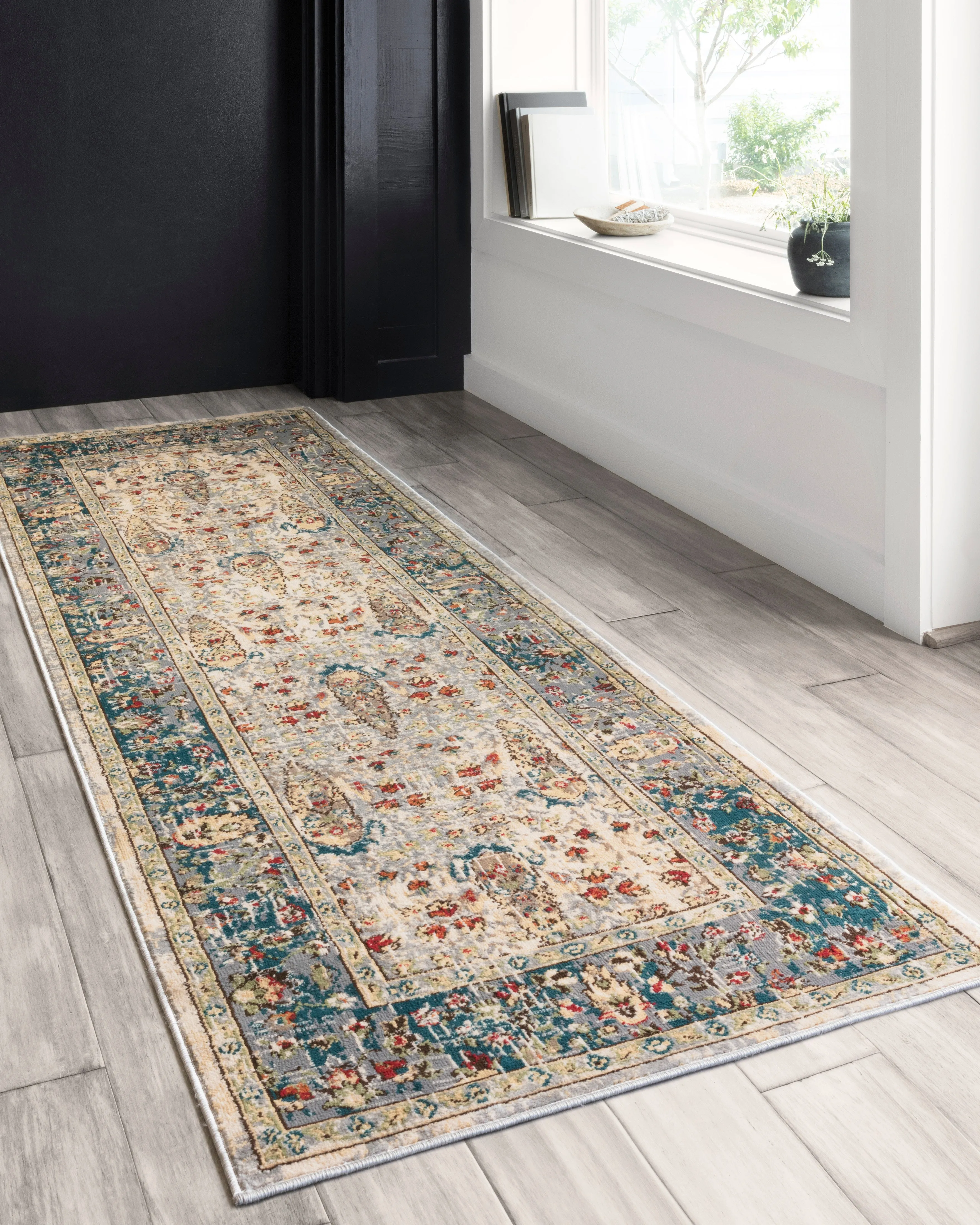 Isadora Rug in Sand & Steel