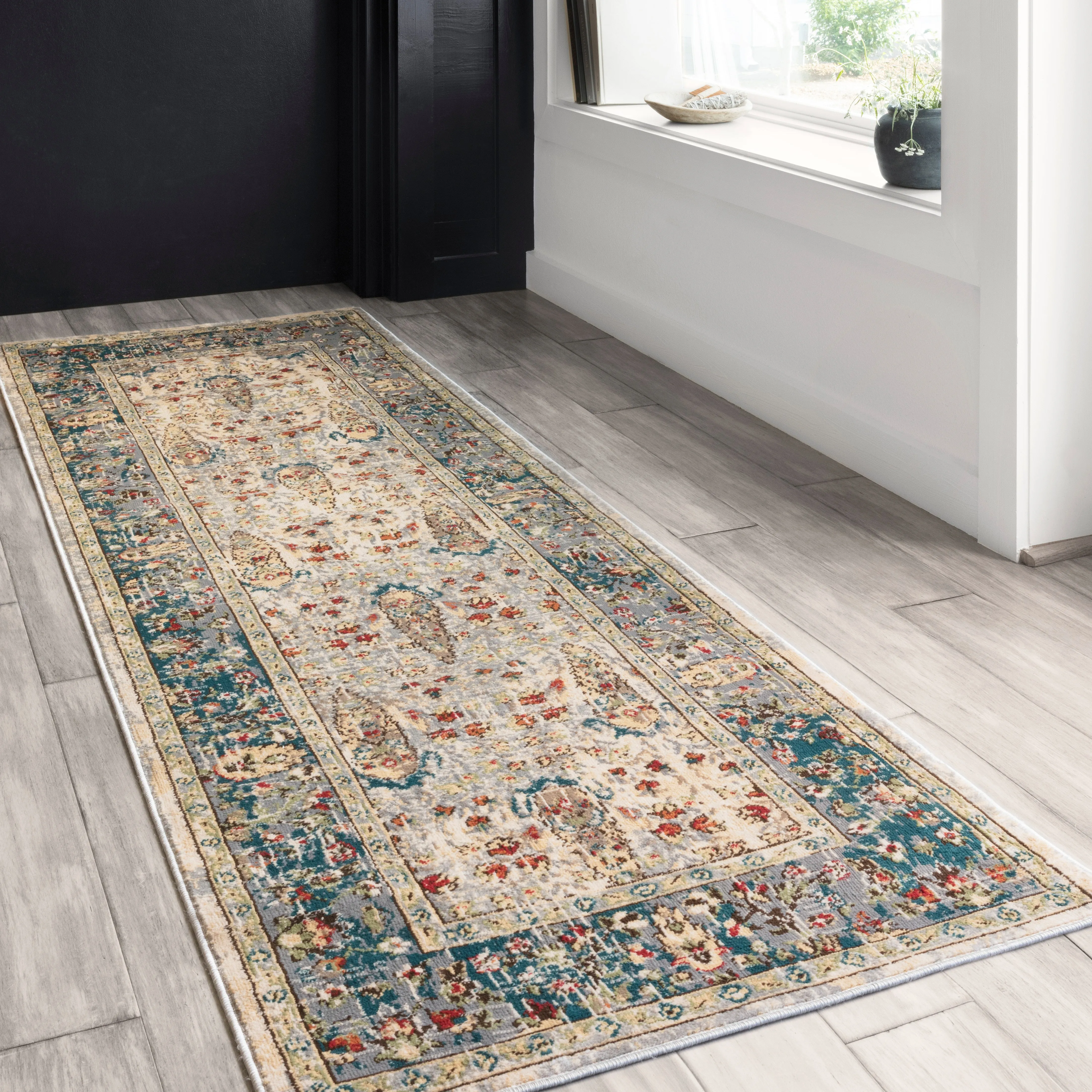 Isadora Rug in Sand & Steel