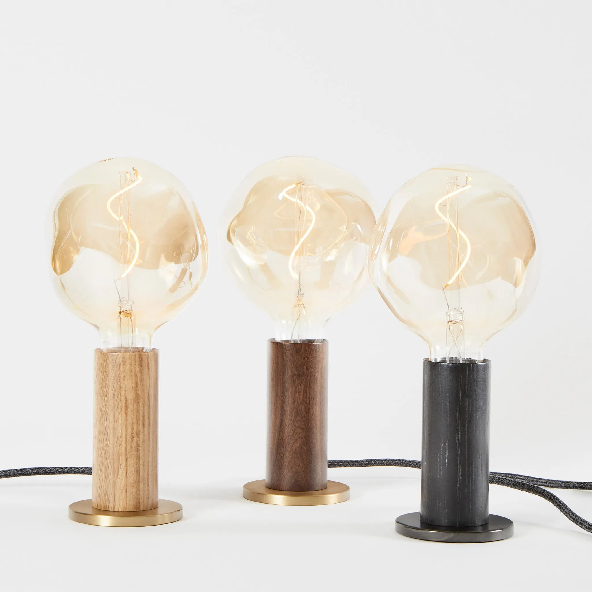Knuckle Table Lamp in Walnut   Voronoi I