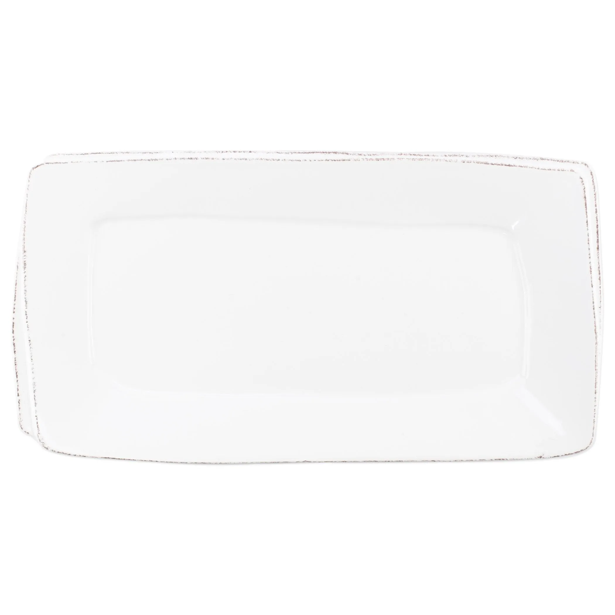 Lastra White Rectangular Platter