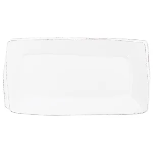 Lastra White Rectangular Platter