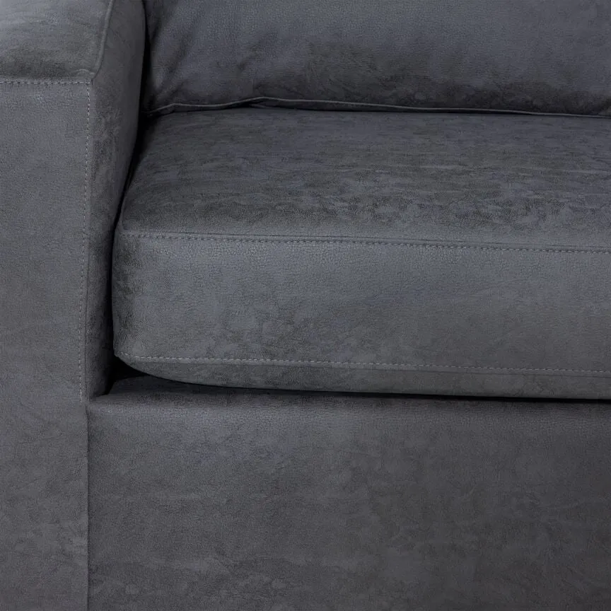 Leslie 2-Piece Sectional With Left Facing Chaise - Grey