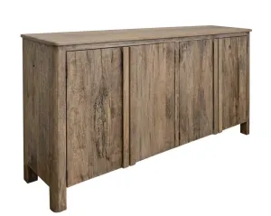 Lotus Rustic Modern 4 Door Multi Purpose Console