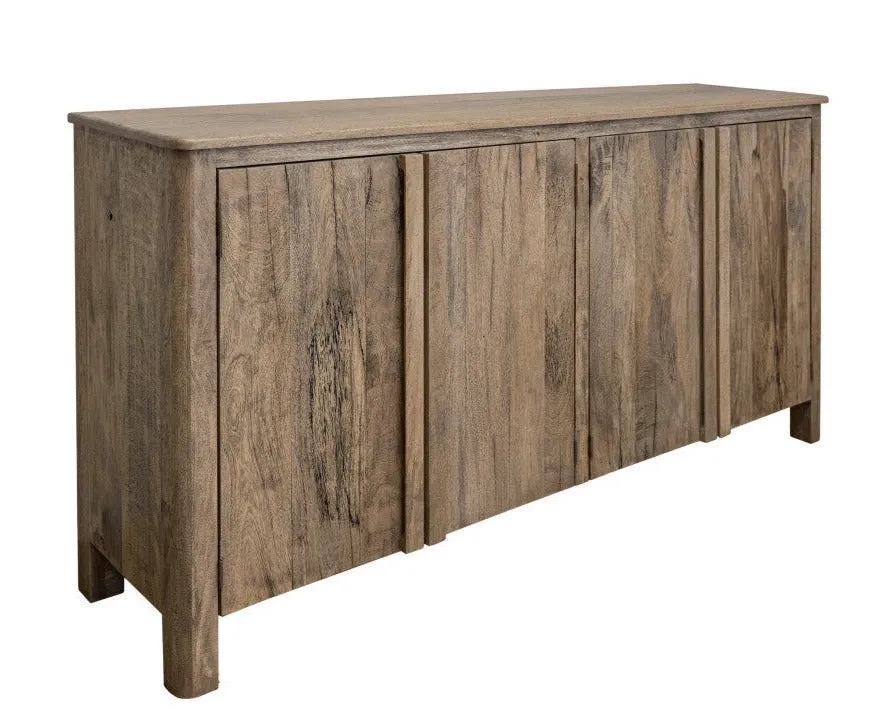 Lotus Rustic Modern 4 Door Multi Purpose Console