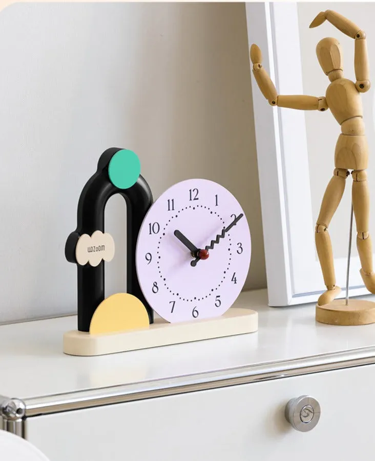 Modern Decorative Table Clock for TV Cabinet