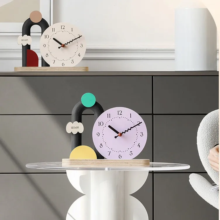 Modern Decorative Table Clock for TV Cabinet