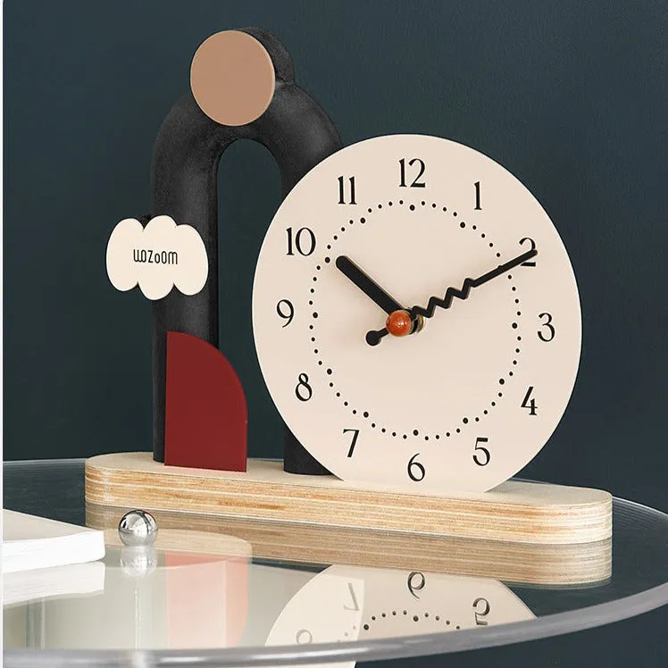 Modern Decorative Table Clock for TV Cabinet