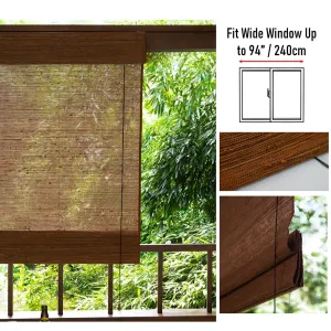 Natural Jute Light Filtering Roman Style Window Roller Shade