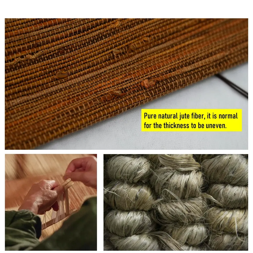 Natural Jute Light Filtering Roman Style Window Roller Shade