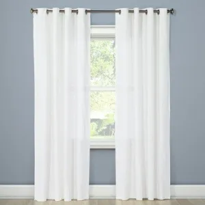 Open Box - 1pc 54"x95" Light Filtering Window Curtain Panel White - Threshold