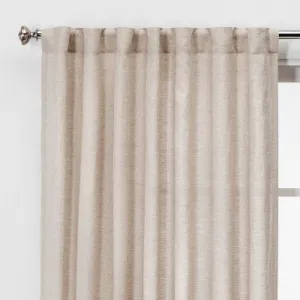Open Box - 95"x54" Light Filtering Linen Curtain Panel Natural - Threshold