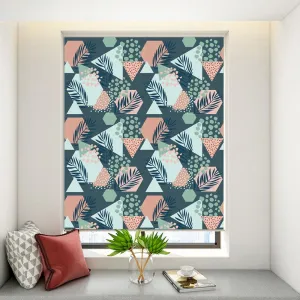 Palm Leaf and Shape Window Roller Shade