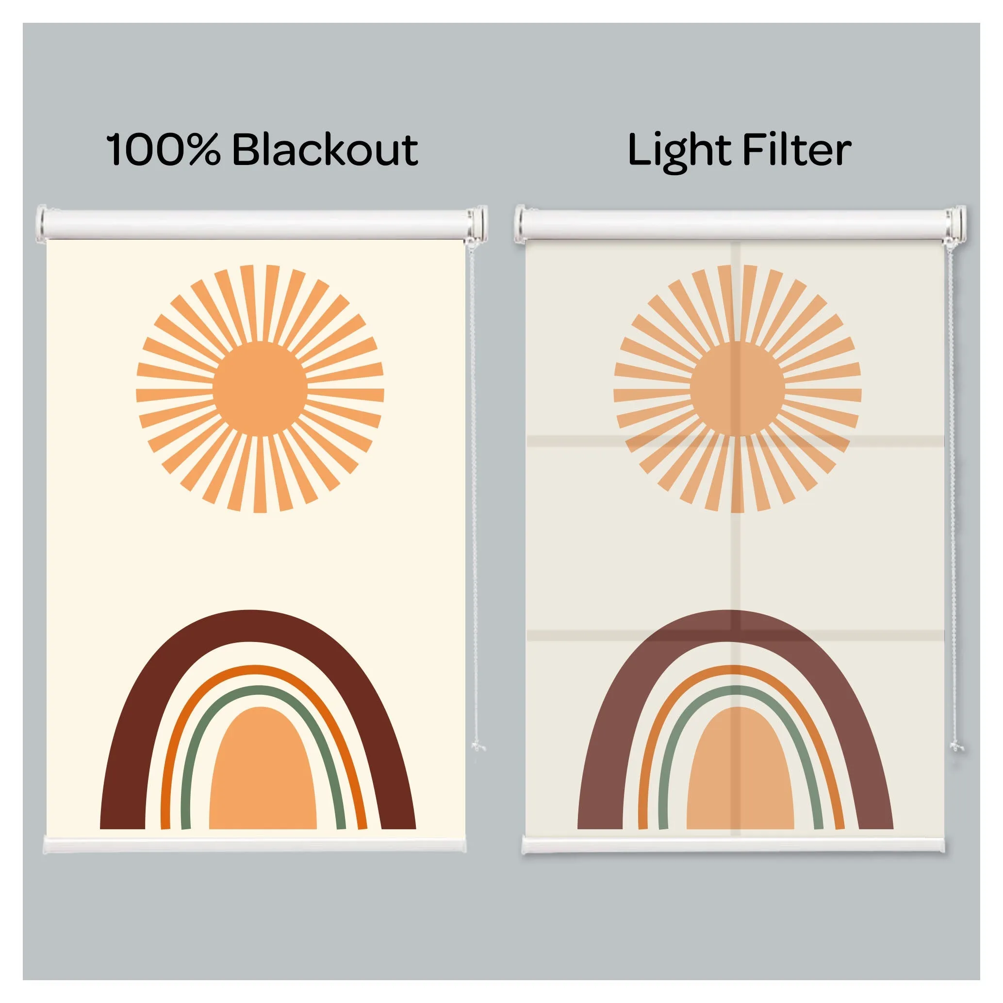 Pine Tree Print Window Roller Shade
