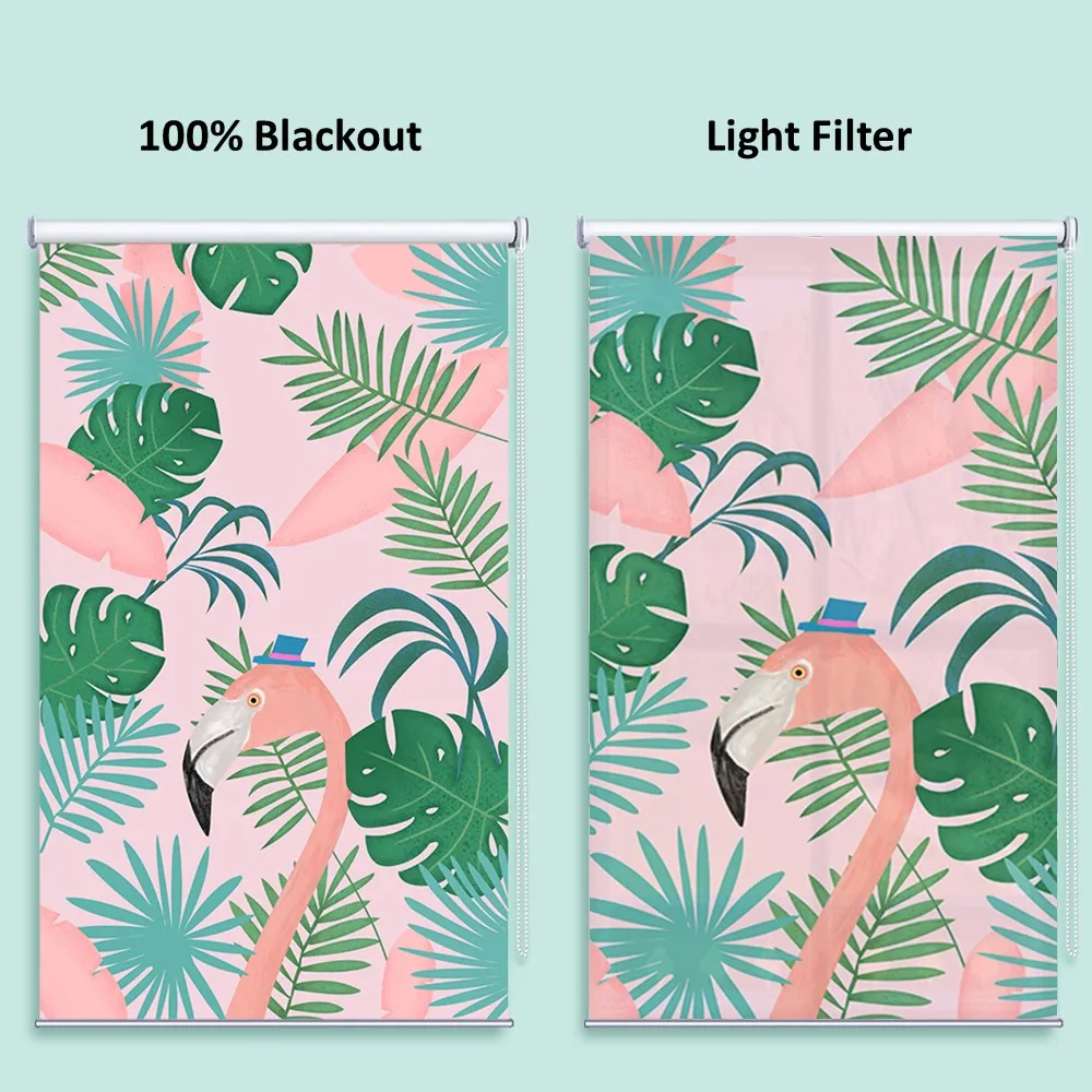 Pink Flamingo Pink Room Design Window Roller Shade