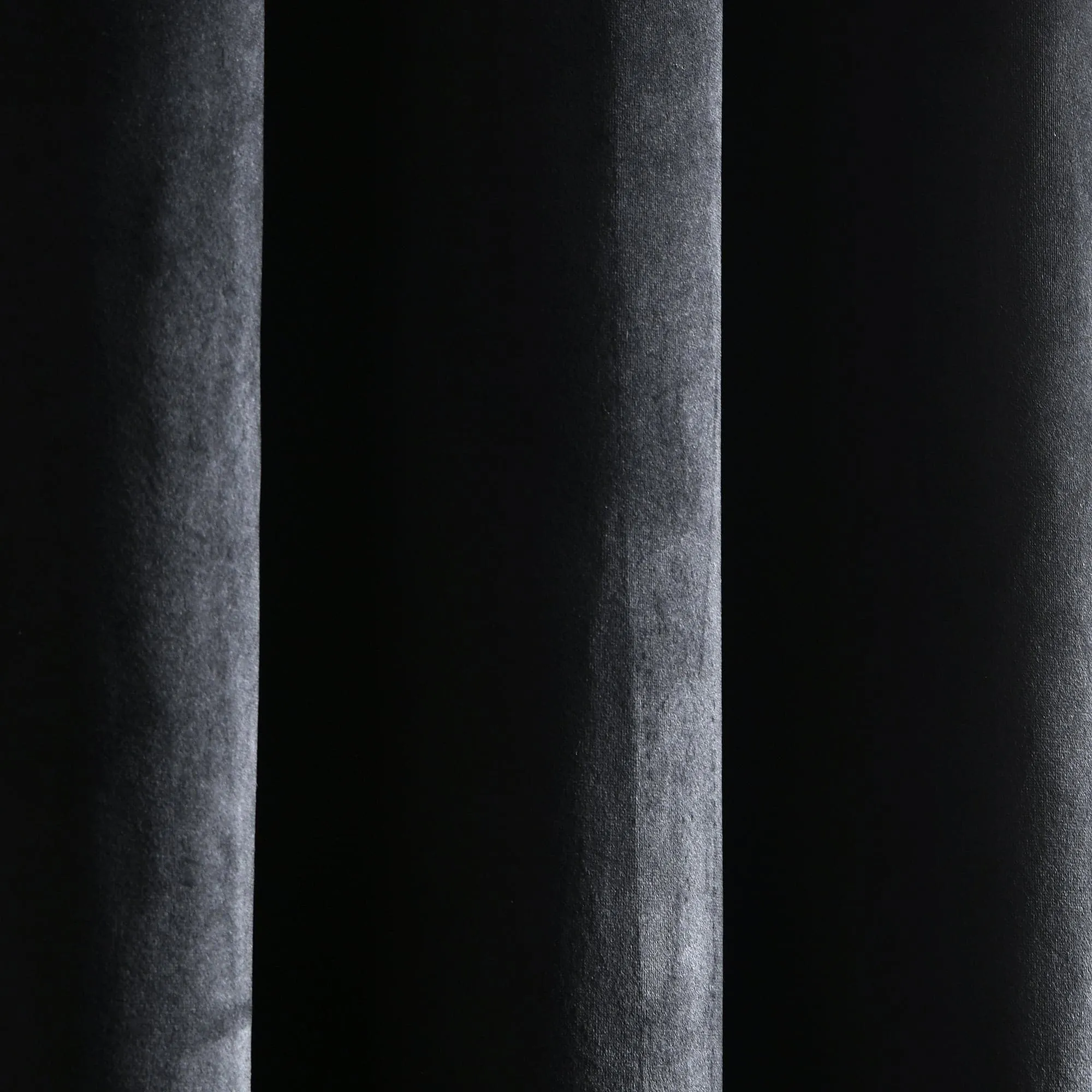 Prima Velvet Solid Grommet Light Filtering Window Curtain Panel Set