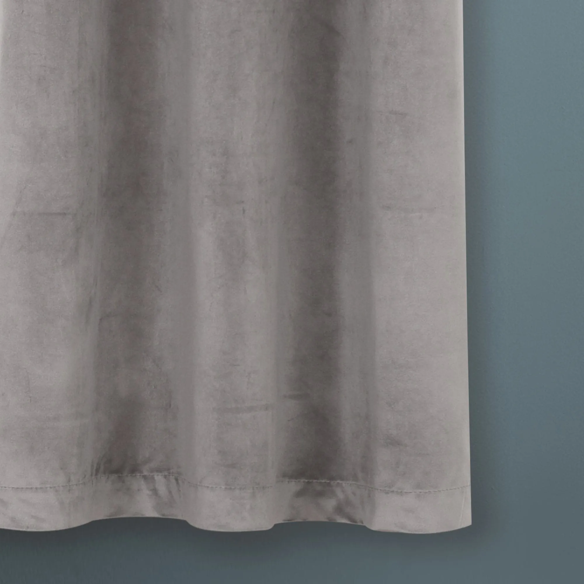 Prima Velvet Solid Grommet Light Filtering Window Curtain Panel Set
