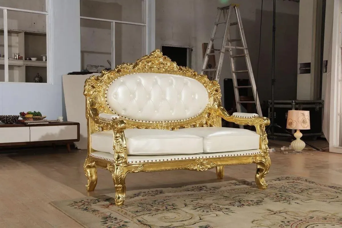 Royal Antique Golden Carved Sofa Set